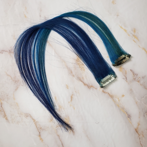 Euronext Blue Clip-In Human Hair Extensions - Picture 7 of 11